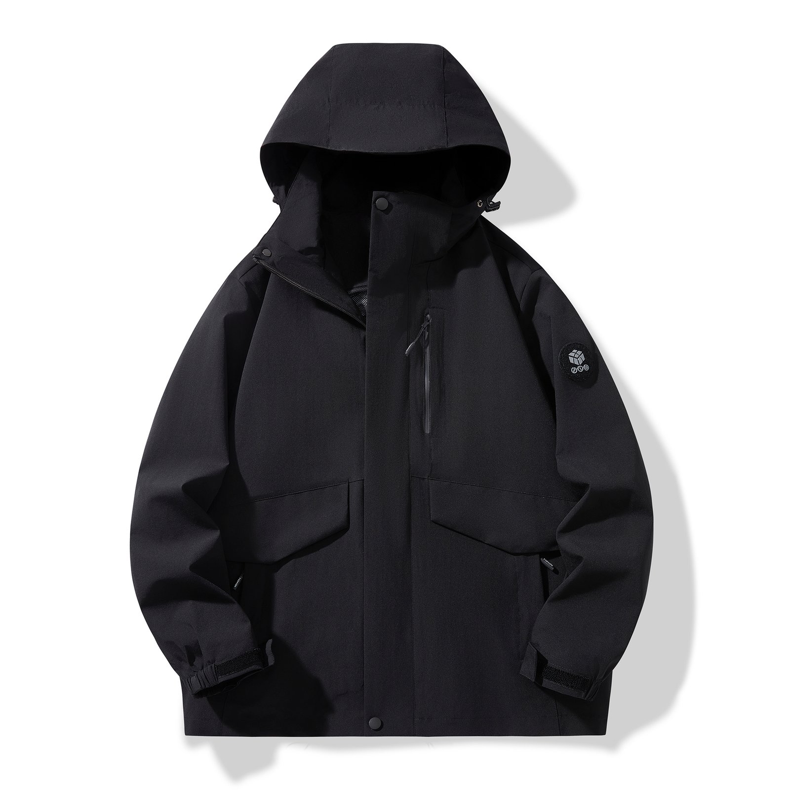 Autumn Hoodie Jackets Men's Three In One Windproof Waterproof Warmth Fashion Male Coat Versatile Outdoor Mountaineering Clothing - Image 2